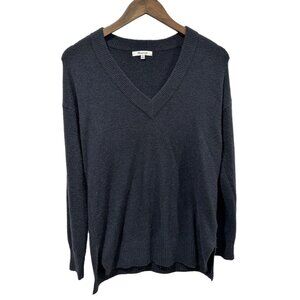 Madewell Black Wool Alpaca V-neck  Pullover Long Sleeve Sweater Size XS